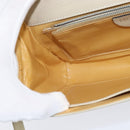 CELINE Shoulder Bag Leather Beige Gold Auth 147891-21