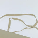 CELINE Shoulder Bag Leather Beige Gold Auth 147891-8