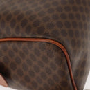 CELINE Macadam Canvas Hand Bag PVC Brown Gold Auth 147895-10