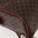 CELINE Macadam Canvas Hand Bag PVC Brown Gold Auth 147895-12