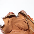 CELINE Macadam Canvas Hand Bag PVC Brown Gold Auth 147895-18