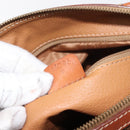 CELINE Macadam Canvas Hand Bag PVC Brown Gold Auth 147895-21