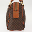 CELINE Macadam Canvas Hand Bag PVC Brown Gold Auth 147895-4