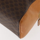 CELINE Macadam Canvas Hand Bag PVC Brown Gold Auth 147897-13