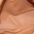 CELINE Macadam Canvas Hand Bag PVC Brown Gold Auth 147897-16
