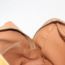 CELINE Macadam Canvas Hand Bag PVC Brown Gold Auth 147897-17