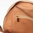 CELINE Macadam Canvas Hand Bag PVC Brown Gold Auth 147897-19