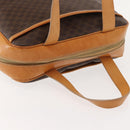 CELINE Macadam Canvas Hand Bag PVC Brown Gold Auth 147897-6
