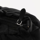 PRADA Hand Bag Nylon Black Silver Auth 147899-14