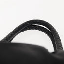 PRADA Hand Bag Nylon Black Silver Auth 147899-8