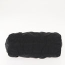 PRADA Hand Bag Nylon Black Silver Auth 147899-9