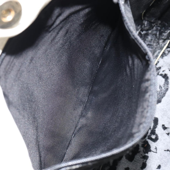 LOEWE Anagram Shoulder Bag Leather White Auth 147902