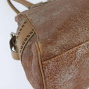 FENDI Etnico Hand Bag Leather Pink Auth 147903-9