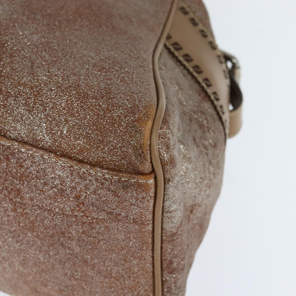 FENDI Etnico Hand Bag Leather Pink Auth 147903