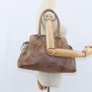 FENDI Etnico Hand Bag Leather Pink Auth 147903-20