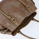 FENDI Etnico Hand Bag Leather Pink Auth 147903-6