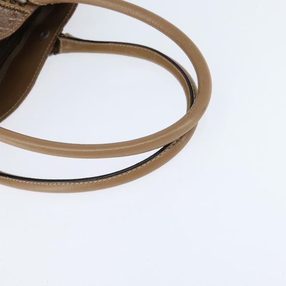 FENDI Etnico Hand Bag Leather Pink Auth 147903