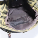 FENDI Zucca Canvas Shoulder Bag Brown Black Auth 147906-17