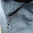 FENDI Pecan Canvas Boston Bag PVC 2way Black Brown gold Auth 147908-26