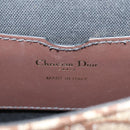 Christian Dior Trotter Canvas Bobby Shoulder Bag Brown Gold Auth 147910M-23