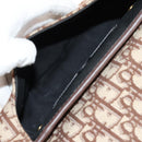 Christian Dior Trotter Canvas Bobby Shoulder Bag Brown Gold Auth 147910M-11