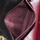 CHANEL Matelasse Chain Diana Shoulder Bag Lamb Skin Black Gold CC Auth 147913V-26