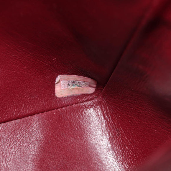 CHANEL Matelasse Chain Diana Shoulder Bag Lamb Skin Black Gold CC Auth 147913V