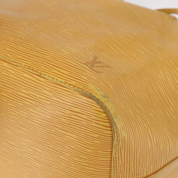 LOUIS VUITTON Epi Petit Noe Shoulder Bag Yellow M44109 LV Auth 147920