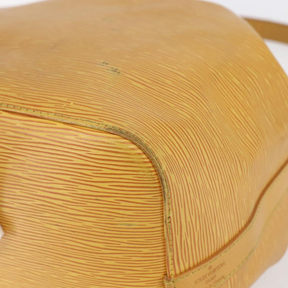 LOUIS VUITTON Epi Petit Noe Shoulder Bag Yellow M44109 LV Auth 147920