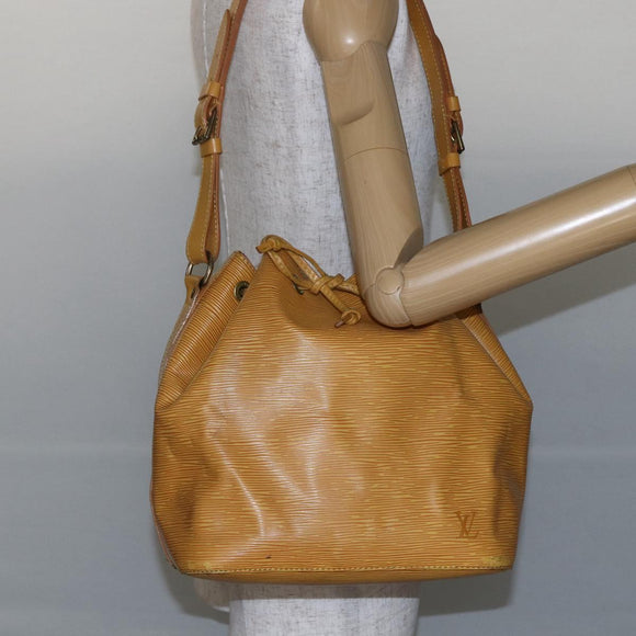 LOUIS VUITTON Epi Petit Noe Shoulder Bag Yellow M44109 LV Auth 147920