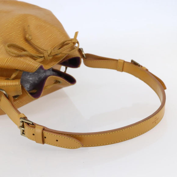 LOUIS VUITTON Epi Petit Noe Shoulder Bag Yellow M44109 LV Auth 147920