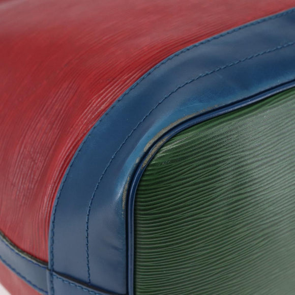 LOUIS VUITTON Epi Noe Shoulder Bag Tricolor Red Green blue M44082 LV Auth 147922
