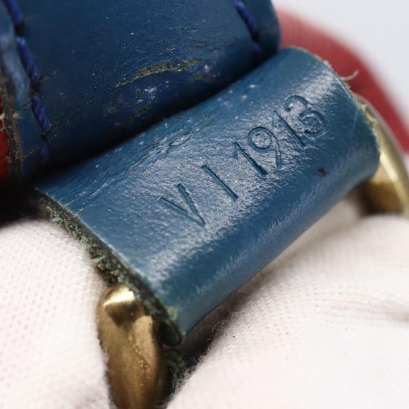 LOUIS VUITTON Epi Noe Shoulder Bag Tricolor Red Green blue M44082 LV Auth 147922