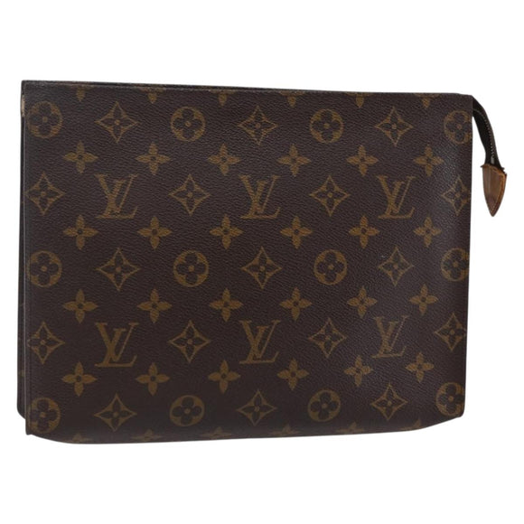 LOUIS VUITTON Monogram Poche Toilette 26 Pouch M47542 LV Auth 147926