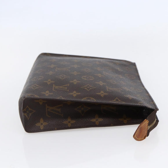 LOUIS VUITTON Monogram Poche Toilette 26 Pouch M47542 LV Auth 147926