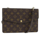 LOUIS VUITTON Monogram Double Rabat Shoulder Bag M51815 LV Auth 147932-1