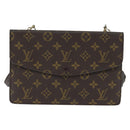 LOUIS VUITTON Monogram Double Rabat Shoulder Bag M51815 LV Auth 147932-2
