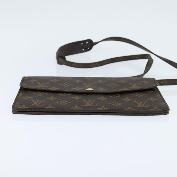 LOUIS VUITTON Monogram Double Rabat Shoulder Bag M51815 LV Auth 147932
