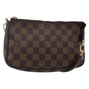 LOUIS VUITTON Damier Ebene Pochette Accessoires Pouch N41206 LV Auth 147934-1