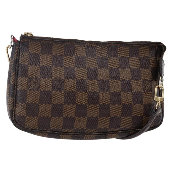 LOUIS VUITTON Damier Ebene Pochette Accessoires Pouch N41206 LV Auth 147934