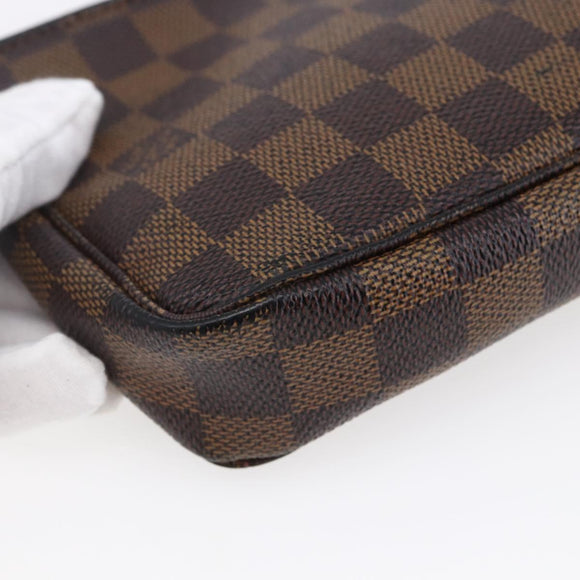 LOUIS VUITTON Damier Ebene Pochette Accessoires Pouch N41206 LV Auth 147934
