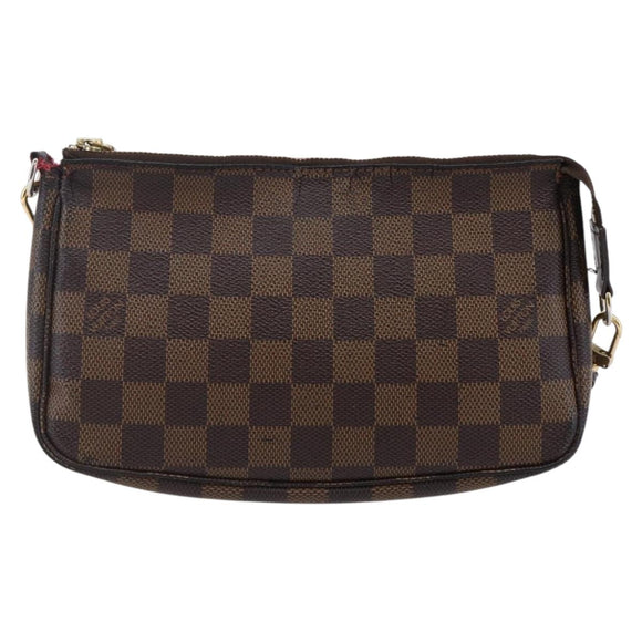 LOUIS VUITTON Damier Ebene Pochette Accessoires Pouch N41206 LV Auth 147934