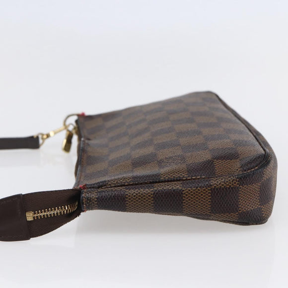 LOUIS VUITTON Damier Ebene Pochette Accessoires Pouch N41206 LV Auth 147934