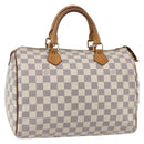 LOUIS VUITTON Damier Azur Speedy 30 Hand Bag N41533 LV Auth 147935-1