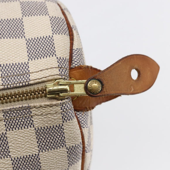LOUIS VUITTON Damier Azur Speedy 30 Hand Bag N41533 LV Auth 147935