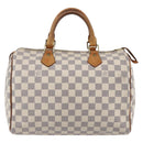 LOUIS VUITTON Damier Azur Speedy 30 Hand Bag N41533 LV Auth 147935-13