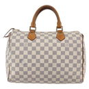 LOUIS VUITTON Damier Azur Speedy 30 Hand Bag N41533 LV Auth 147935-2