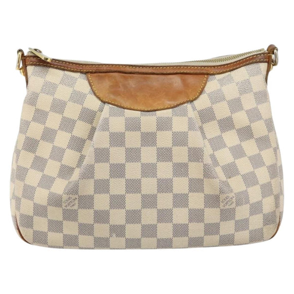 LOUIS VUITTON Damier Azur Siracusa PM Shoulder Bag N41113 LV Auth 147936