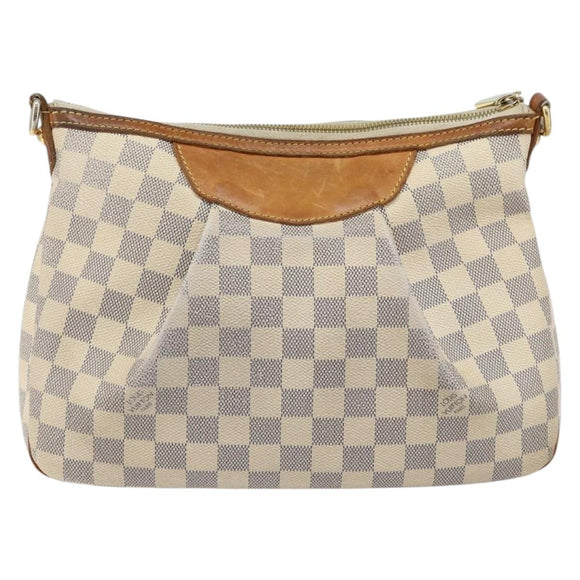LOUIS VUITTON Damier Azur Siracusa PM Shoulder Bag N41113 LV Auth 147936