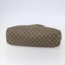 GUCCI GG Supreme Tote Bag PVC Beige Silver 211137 Auth 147938-5